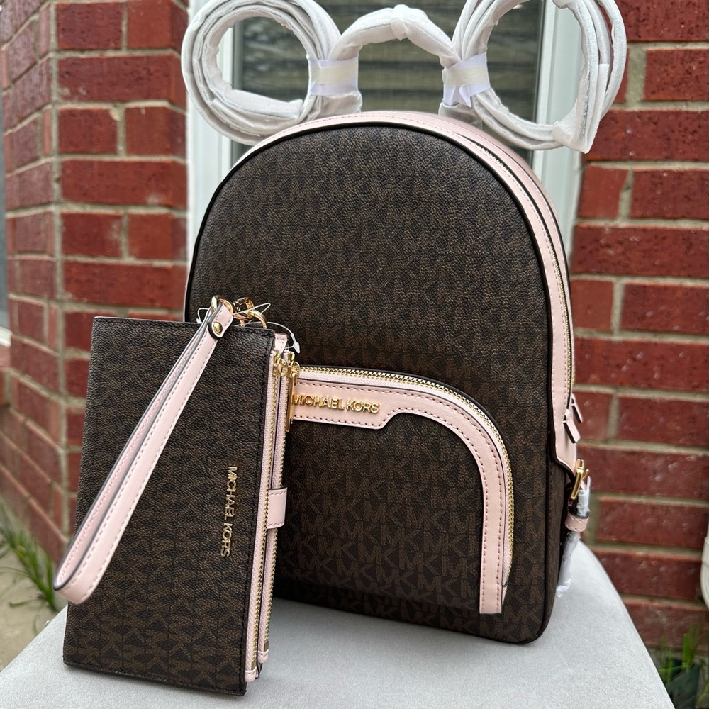 Michael Kors medium backpack and wallet